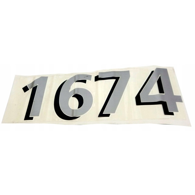 Sign 1674, gray, small