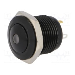 1 pcs x ONPOW - GQ16B-10D/J/R/12V/A - Switch: vandal resistant, Pos: 2, SPST-NO, 2A/36VDC, IP65, OFF-(ON)