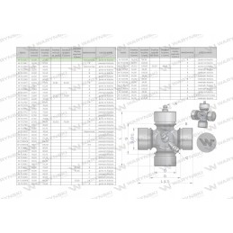 Shaft cross 16x37 lubricant-free motogeneric