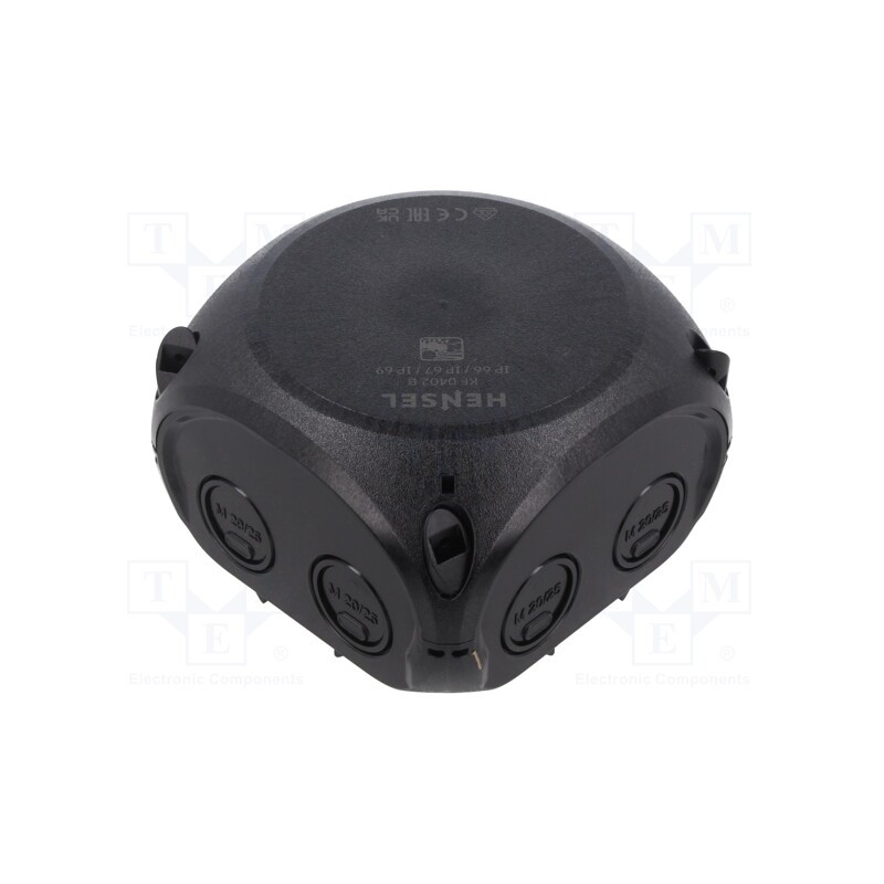 1 pcs x HENSEL - 62000050 - Enclosure: junction box, X: 104mm, Y: 104mm, Z: 70mm, IP66,IP67