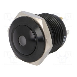 1 pcs x ONPOW - GQ16B-10D/J/G/12V/A - Switch: vandal resistant, Pos: 2, SPST-NO, 2A/36VDC, IP65, OFF-(ON)