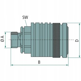 Quick connector socket faster 3 8 inch external thread