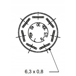 Round red stop button switch