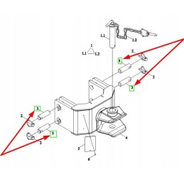 Tb1s530010008k rear hitch pin 79 x 25 mm