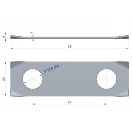 Two-hole flywheel bend washer c