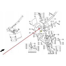 783093 0 left handle of the radial distributor