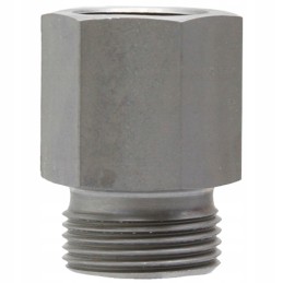 Straight connector with female thread M10 M12 DIN 2353