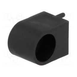 10 pcs x FIX&FASTEN - FIX-LEK-503-7 - LED housing, 5mm, polyamide, angular, 3 PIN, black, UL94V-2