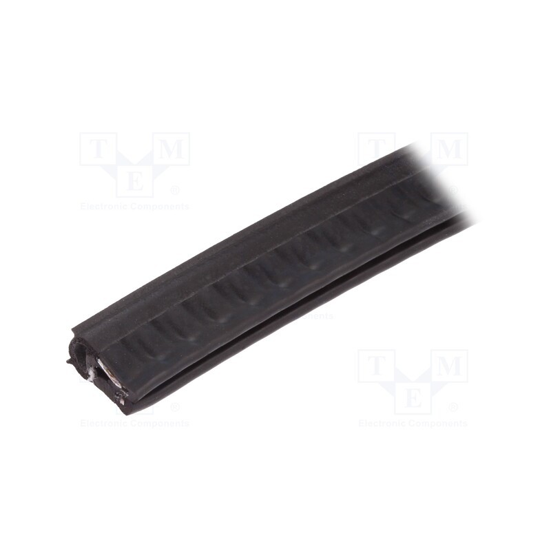 1 pcs x ELESA+GANTER - GN 2180-EPDM-15,5-A-20 - Hole and edge shield, EPDM, L: 20m, black, H: 15.5mm, W: 8.5mm