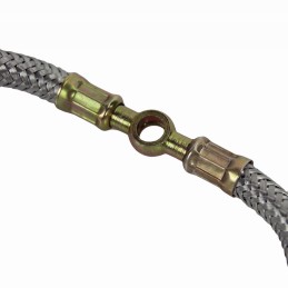 Flexible catchment pipe with metal braid C 360 nadm