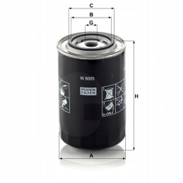 Mann filter w 8005 oil filter
