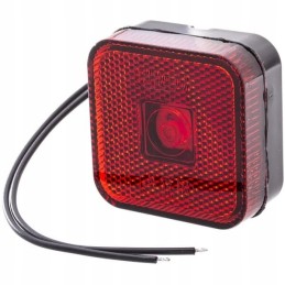 Square LED rear position lamp 12 24v