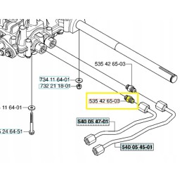 Husqvarna rider hydraulic hose connector
