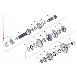 P5m37201123 gear sleeve 49 x 65 x 40