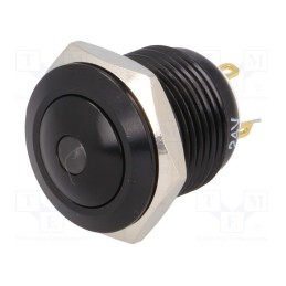 1 pcs x ONPOW - GQ16B-10D/J/R/24V/A - Switch: vandal resistant, Pos: 2, SPST-NO, 2A/36VDC, IP65, OFF-(ON)