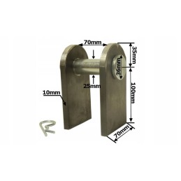 Set of actuator mounting pins diameter 25mm