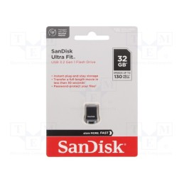 1 pcs x SANDISK - SDCZ430-032G-G46 - Pendrive, USB 3.2, 32GB, R: 130MB/s, USB A, ULTRA FIT