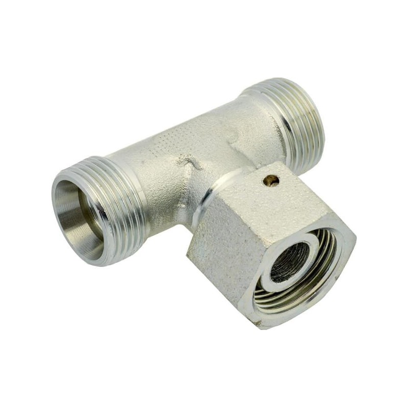 T-connector with symmetrical nut m22x1 5 1