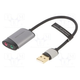 1 pcs x VENTION - CDKHB - PC extension card: sound, aluminium, Len: 0.15m, Colour: black