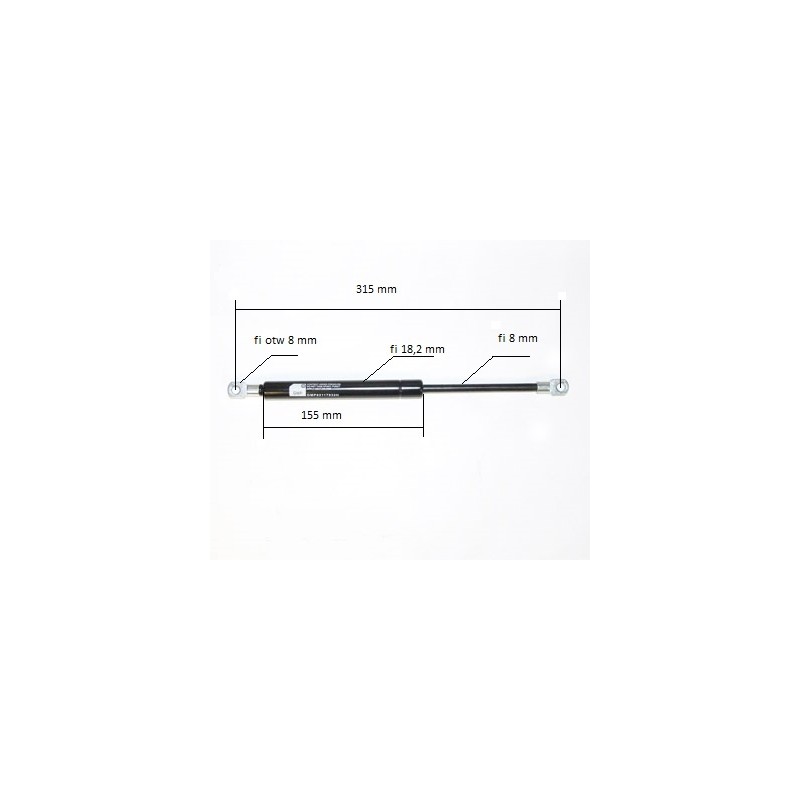 Zetor 24380 roof gas spring