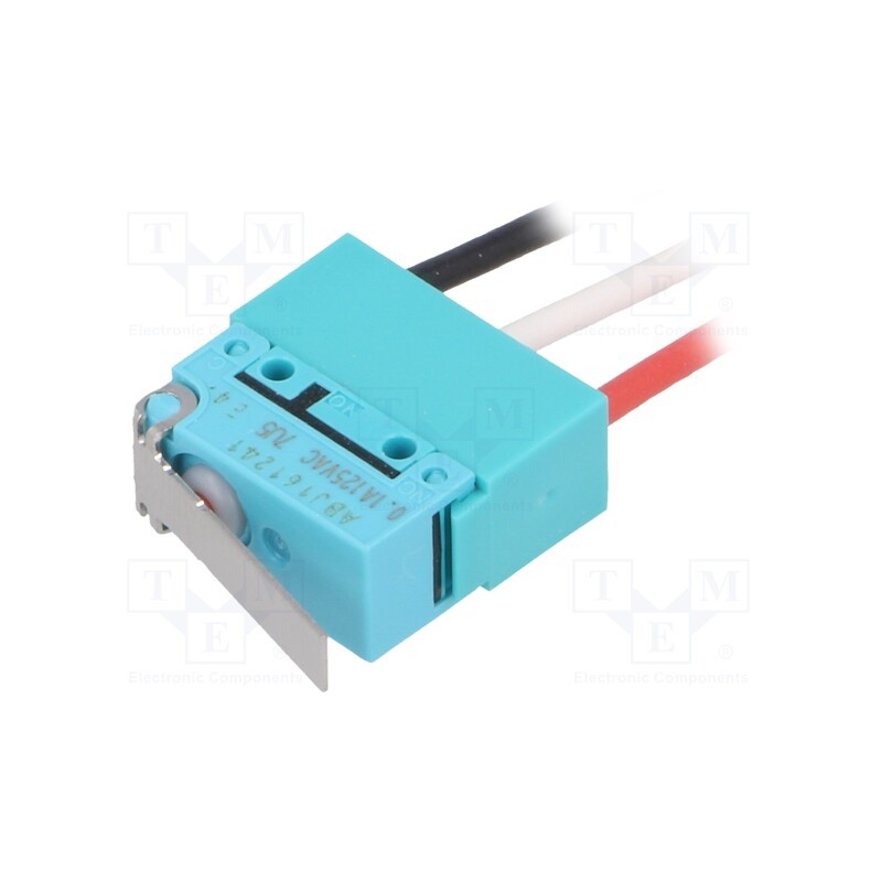 1 pcs x PANASONIC - ABJ161241 - Microswitch SNAP ACTION, 1A/125VAC, 1A/30VDC, with lever, SPDT