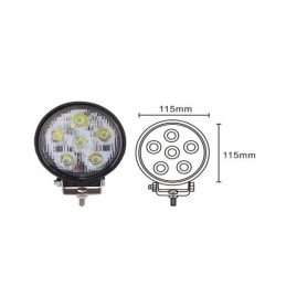 Round halogen work lamp LED 10v 30v 60w 20