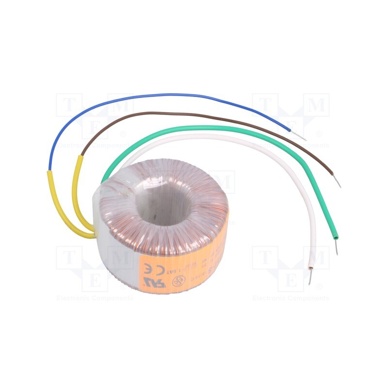 1 pcs x TALEMA - 58-0020-012-S - Transformer: toroidal, 20VA, 230VAC, 12V, 1.667A, Leads: cables