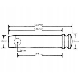 Pin pin 19x127 mm cat 1