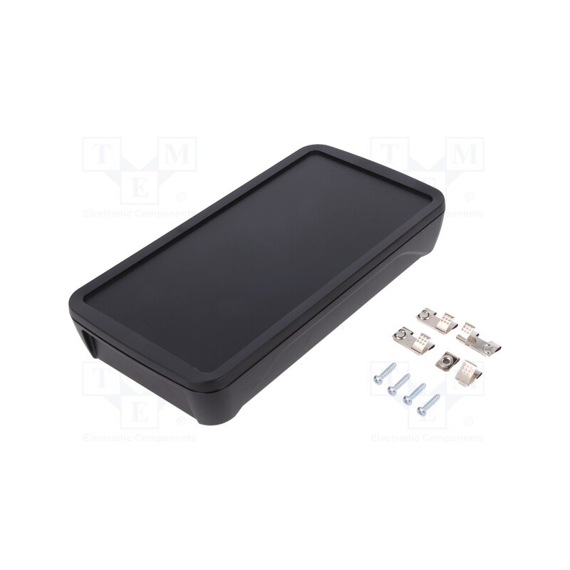 1 pcs x BOPLA - BOP 900 BE4MN-9005 -AS - Enclosure: multipurpose, X: 90mm, Y: 200mm, Z: 34mm, BoPad, ABS, black