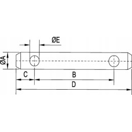 Top link pin 19x140mm gopart z319140gp