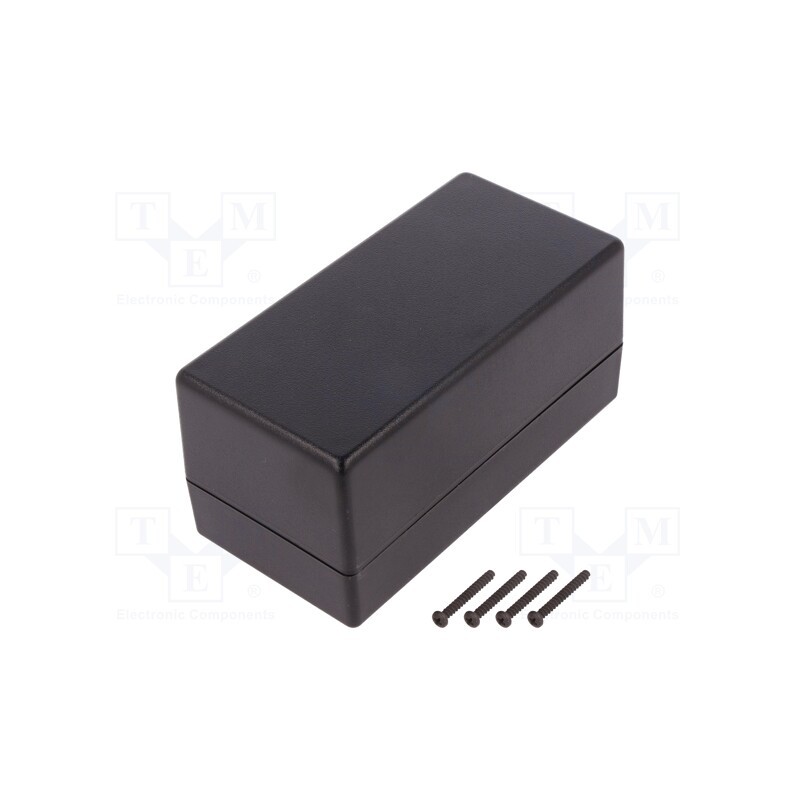 1 pcs x TEKO - SR37-DB.9 - Enclosure: multipurpose, X: 63mm, Y: 128mm, Z: 63mm, SMART, ABS, black