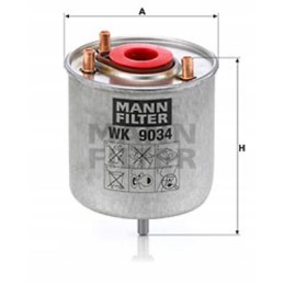 Mann fuel filter wk 9034 from citroen c3 ii 1 6 hdi