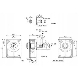 Bearing support shaft 24mm T324 Borelli
