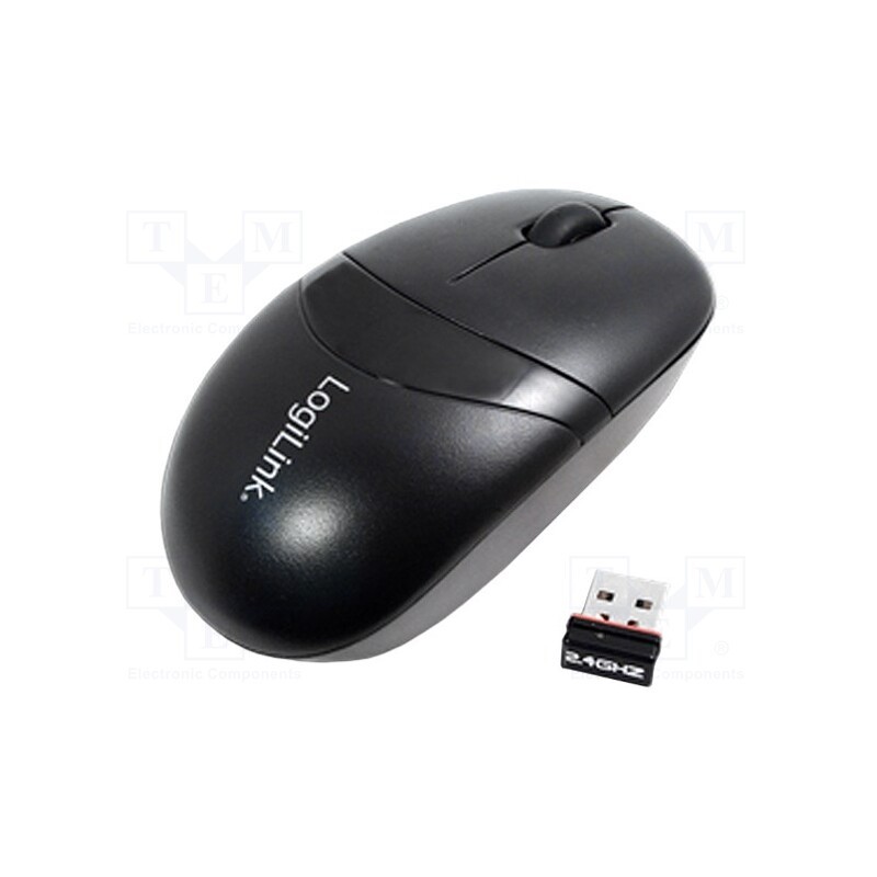 1 pcs x LOGILINK - ID0069 - Optical mouse, black, USB, wireless, No.of butt: 3
