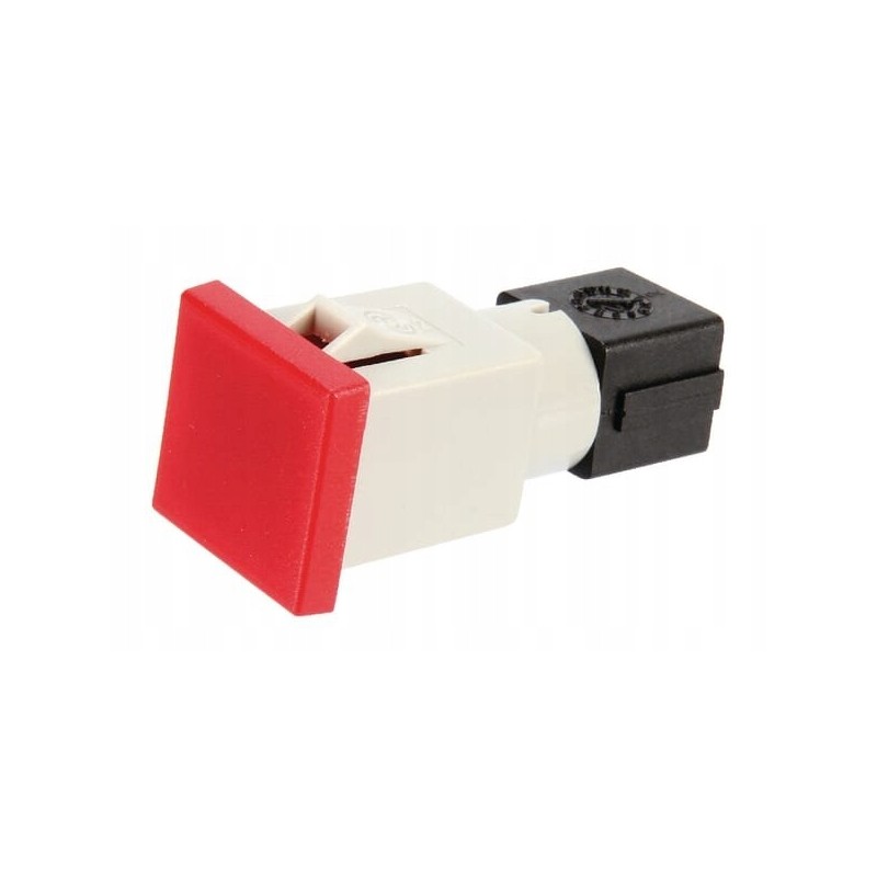 Square indicator light 12 24v red, screw-on 2