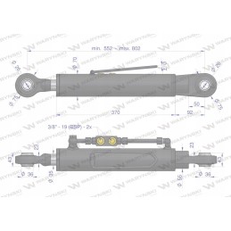 Hydraulic central connector mf 3 mf 4 zetor 3
