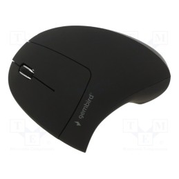 1 pcs x GEMBIRD - MUSW-ERGO-01 - Optical mouse, black, USB A, wireless, 10m, No.of butt: 6
