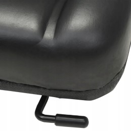 Forklift tractor seat with adjustable backrest
