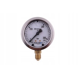 Glycerin manometer m63 315 bar lower g1 4 polmo