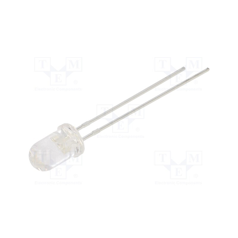10 pcs x LUCKYLIGHT - 504UVAC2E-Q5C - LED, UV-A, 15°, 15mA, 395nm, 2.8÷4V, THT, Front: convex, No.of term: 2