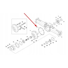 Tl02311010023 differential gear seal