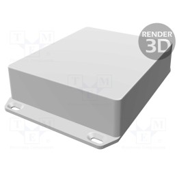 1 pcs x HAMMOND - 1590WXXFL - Enclosure: multipurpose, X: 121mm, Y: 145mm, Z: 39mm, 1590W, natural