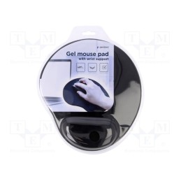 1 pcs x GEMBIRD - MP-GEL-BK - Mouse pad, black, Features: gel, 220x240x4mm