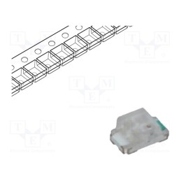 10 pcs x OPTOSUPPLY - OSTB0805C1E-A-0.8T - LED, SMD, 0805, RGB, 2x1.25x0.8mm, 120°, 1.8÷2.6/2.8÷3.6/2.8÷3.6V