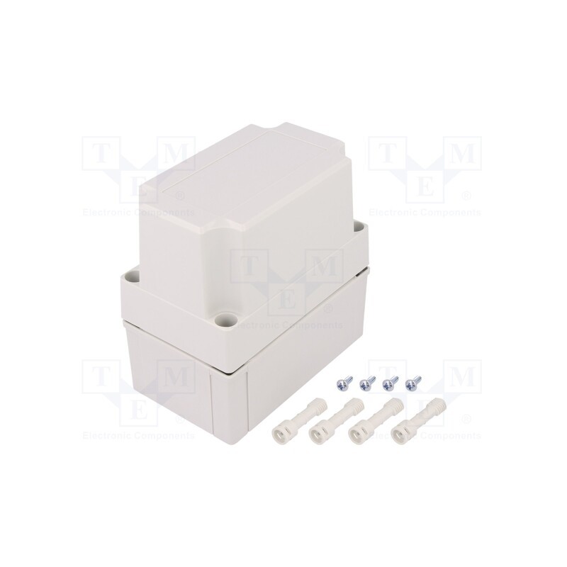 1 pcs x FIBOX - PC 100/125 HG - Enclosure: multipurpose, X: 80mm, Y: 130mm, Z: 125mm, MNX, grey, IK08