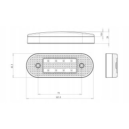LED side position lamp with turn signals