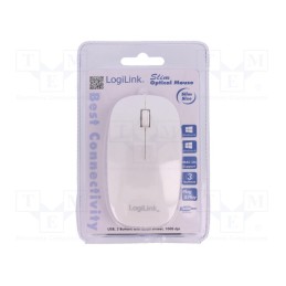 1 pcs x LOGILINK - ID0062 - Optical mouse, white, USB, wired, No.of butt: 3