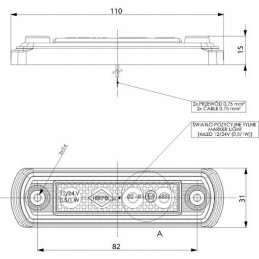 Multi LED rear marker lamp 12 24v