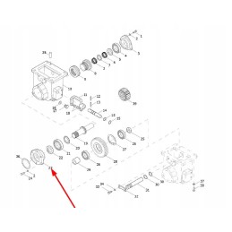 Te254 421a 1 09 front drive bearing housing