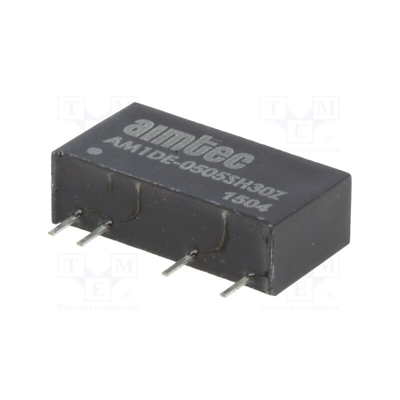 1 pcs x AIMTEC - AM1DE-0505SH30Z - Converter: DC/DC, 1W, Uin: 4.5÷5.5V, Uout: 5VDC, Iout: 200mA, SIP7